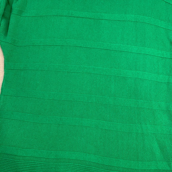 LIZ CLAIBORNE Green Sweater Blouse Large - Picture 6 of 6